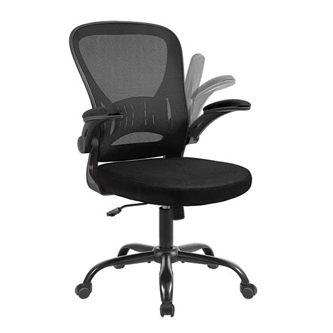 Youhauchair Mesh Office Chair, Ergonomic Computer Chair with Flip-up ...
