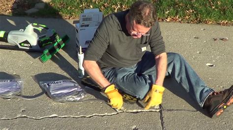 Concrete Driveway Crack Repair - YouTube