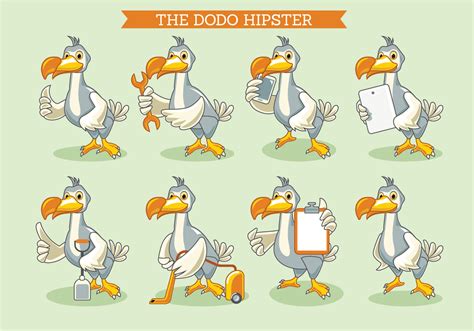 The Dodo Bird Illustration Hipster Style 146833 Vector Art at Vecteezy