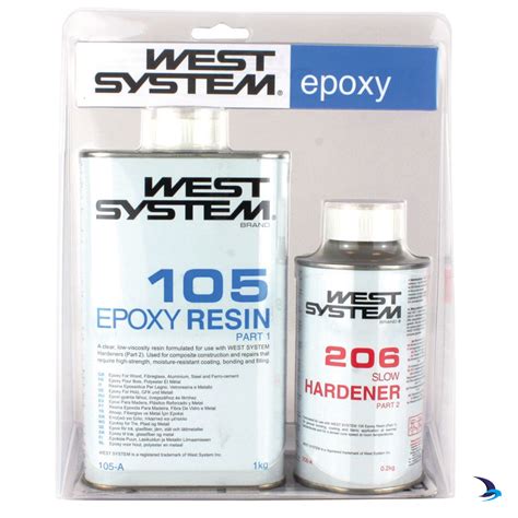 WEST SYSTEM - Epoxy Resin & Hardener (Slow) Pack A 1.2kg