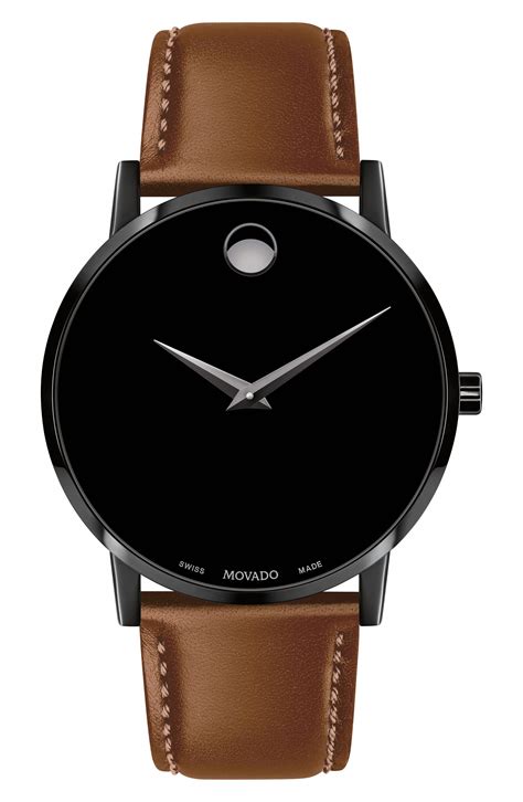 Movado Leather Strap Watch, 40Mm #MensWatches | Mens watches leather ...