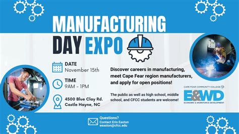 Cape Fear Community College on LinkedIn: CFCC to Host Manufacturing Day ...