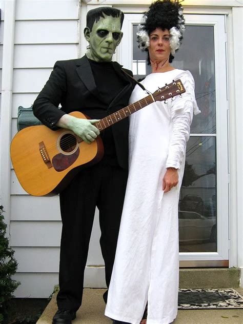 Halloween costumes: Frankenstein, Bride of Frankenstein