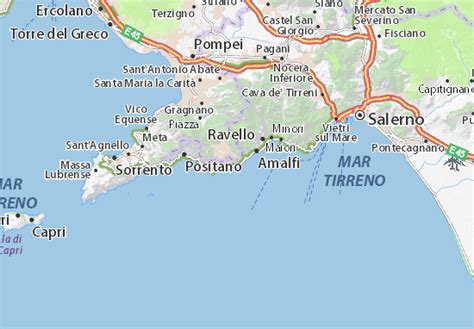 MICHELIN Conca dei Marini map - ViaMichelin