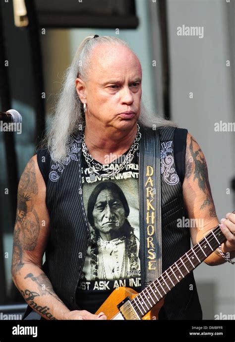 Rickey Medlocke of Lynyrd Skynyrd performs live outside Fox News Stock Photo: 64177899 - Alamy