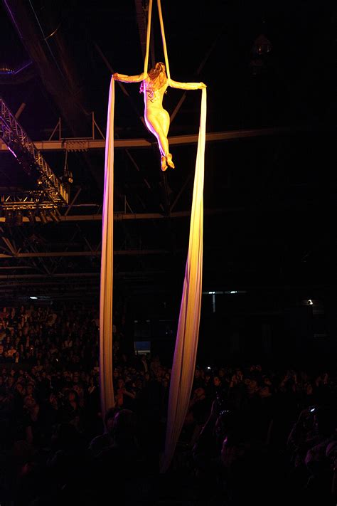 Incredible aerial silks performances