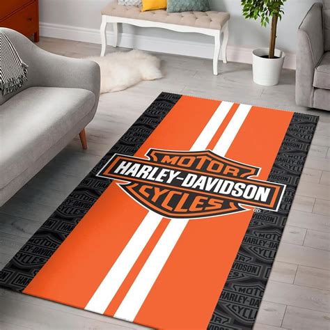 Motor Harley Davidson Cycles Logo Collection Area Rugs Living Room Carpet Floor Decor The US ...