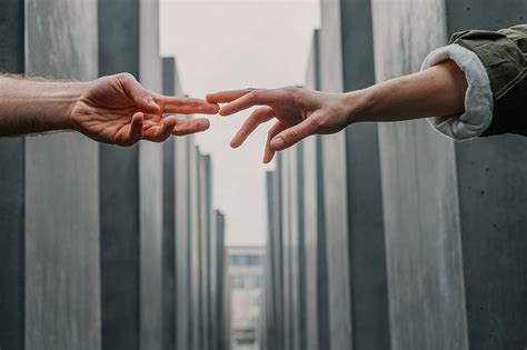 Two person touching each others finger tips, HD wallpaper | Peakpx