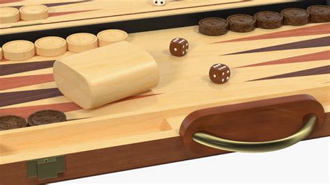 Vintage wooden backgammon model - TurboSquid 1505922