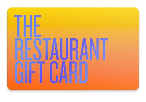 The Restaurant Card – TCN Choice Cards