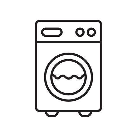 washing machine outline icon 13096580 Vector Art at Vecteezy