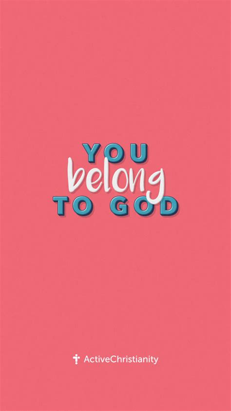 Bibleverse wallpaper - You belong to God – CristianismoActivo