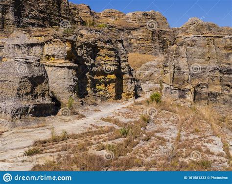 Colored Rock Formations in Isalo National Park, Madagascar Stock Image ...