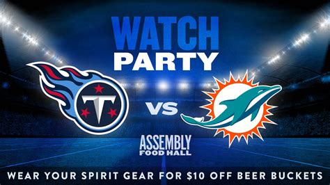 Titans vs. Dolphins Watch Party | Assembly Food Hall