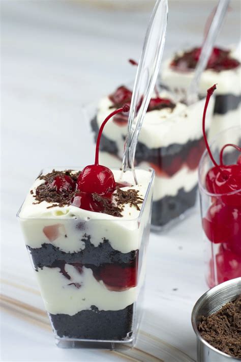 DLux Mini Dessert Cups Black Forest Cake | Recipe | Mini dessert cups, Dessert cups recipes ...