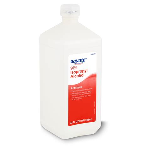 Equate 91% Antiseptic Isopropyl Alcohol, 32 fl oz - Walmart.com ...