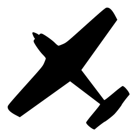 Small Plane Silhouette at GetDrawings | Free download