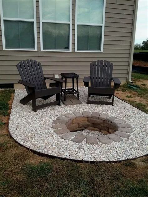 38+ small backyard landscaping ideas 1 | Diy outdoor fireplace, Cheap fire pit, Outside fire pits