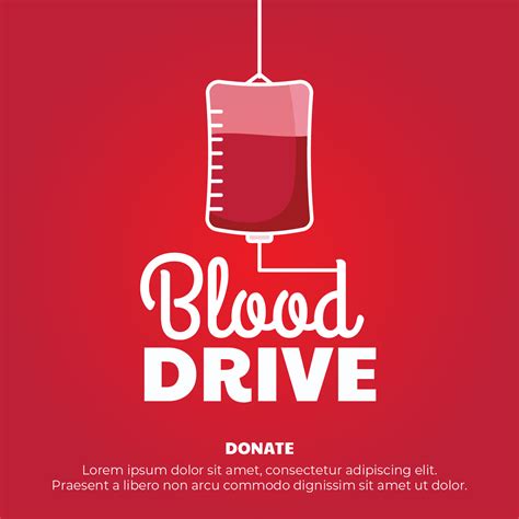 Blood Drive Poster 226036 Vector Art at Vecteezy