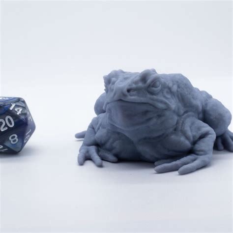 Giant Toad 3D Printed Resin Miniature Tabletop Role Playing - Etsy