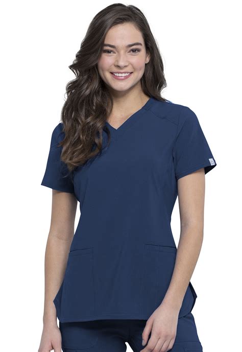 Cherokee - Cherokee Infinity Women Scrubs Top, V-Neck, CK865A, S, Navy - Walmart.com - Walmart.com