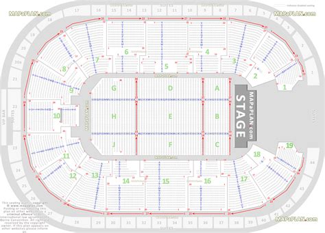 Nottingham Motorpoint Arena - Detailed seat & row numbers concert stage ...