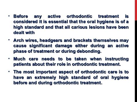 Risks in orthodontic treatment