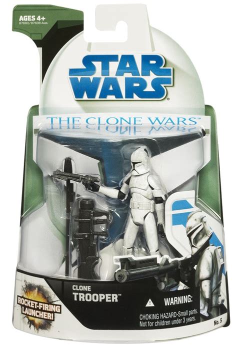 Star Wars The Clone Wars 2008 Clone Trooper Action Figure 5 Hasbro Toys - ToyWiz