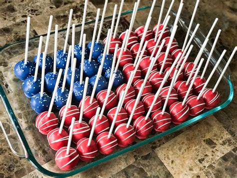 American Flag cake pops #USA | Cake pops