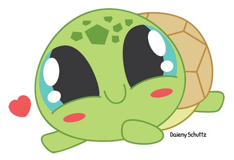 Chibi Turtle by Daieny.deviantart.com on @DeviantArt | Cute little drawings, Kawaii turtle ...