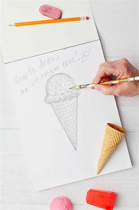 How to Draw an Ice Cream Cone - Welcome To Nana's