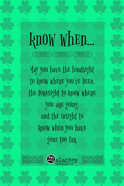 Irish Blessings / Toasts / Sayings ⋆ malarkey