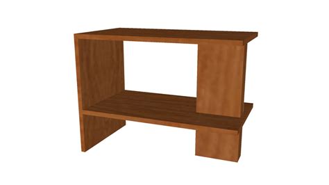 Modern end table with shelf | 3D Warehouse