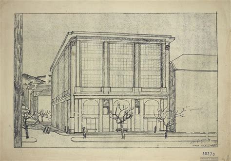 Projects > Store, La Chaux-de-Fonds, Switzerland, 1913 - Fondation Le Corbusier