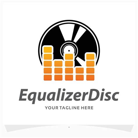 equaliser disc logo design template 14800315 Vector Art at Vecteezy