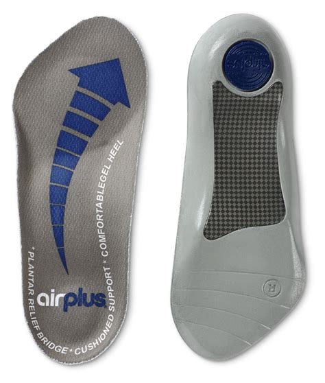 Airplus Men's Plantar Fascia Orthotic 3/4 Length Insole Men's 7-12 ...