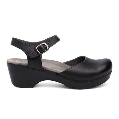 Dansko Women's Sam Black Soft Full Grain | Laurie's Shoes