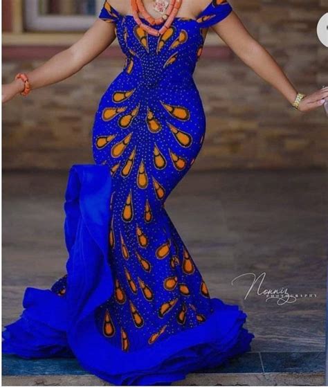 African Wedding Dress Ankara Wedding Dress Mermaid Wedding - Etsy UK