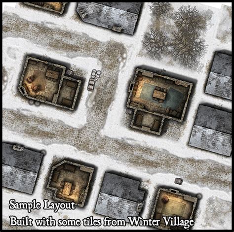 Heroic Maps - Modular Kit: Winter Village Expansion - Heroic Maps ...