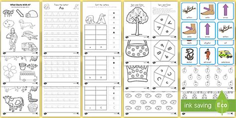 A-Z Alphabet Letters: Worksheet and Activity Pack - ELA