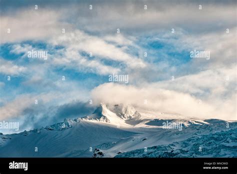 South Iceland. Hvannadalshnúkur, at 2110m the highest peak in Iceland. It is part of the ...