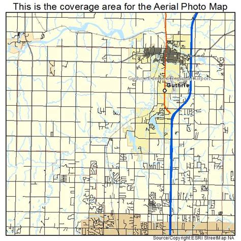 Aerial Photography Map of Guthrie, OK Oklahoma