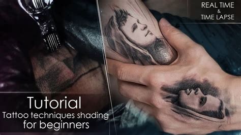 #Tutorial - How to #tattoo techniques shading for beginners REAL TIME / LAPSE- #Portrait on ...