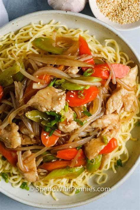 Chicken Chop Suey (Loaded with Fresh Veggies!) - Spend With Pennies