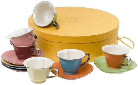 Teacups & Saucers (Set of 6), Assorted/Platinum - casa.com | Cup and saucer, Tea cup saucer, Tea ...