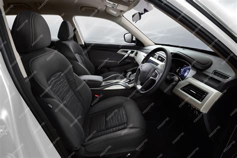 Premium Photo | A suv black interior full side view