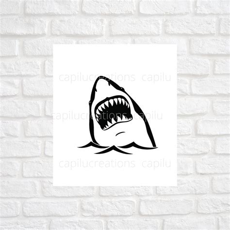 Shark Vinyl Decal Shark Decal Shark Vinyl Shark Car Decal - Etsy