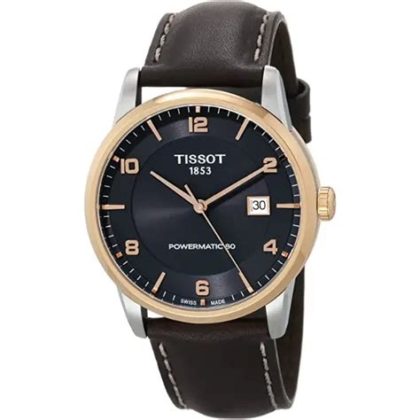 TISSOT LUXURY POWERMATIC 80 Men’s Swiss Made Automatic Dress Rose Gold ...