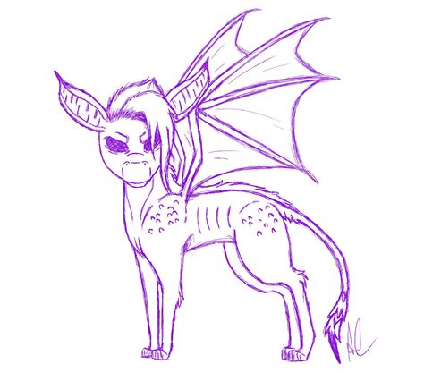 Demon Dragon -Sketch- by LunaRaiye on DeviantArt