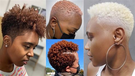 Tapered Haircuts & Fades For Matured Women On Short Natural Hair To ...